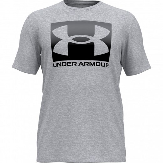Męski t-shirt z nadrukiem Under Armour UA M Boxed Sports Updated Ss - szary ze sklepu Sportstylestory.com w kategorii T-shirty męskie - zdjęcie 183608922