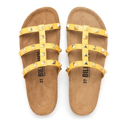 billowy Skórzane klapki w kolorze żółtym Billowy 37 okazja Limango Polska