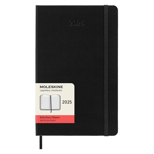Moleskine Kalendarz dzienny &quot;2025&quot; w kolorze czarnym - 13 x 21 cm ze sklepu Limango Polska w kategorii Akcesoria biurowe - zdjęcie 183609783