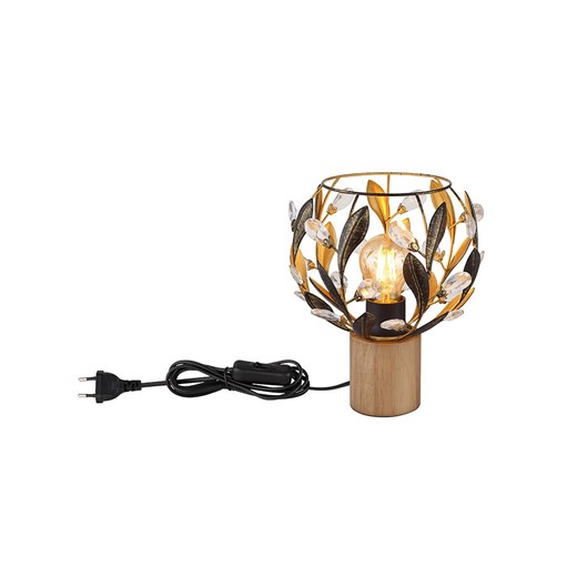 Globo lighting Lampa stołowa &quot;Mika&quot; w kolorze złoto-jasnobrązowym - wys. 25 x Ø 20 cm ze sklepu Limango Polska w kategorii Lampy stołowe - zdjęcie 183610041