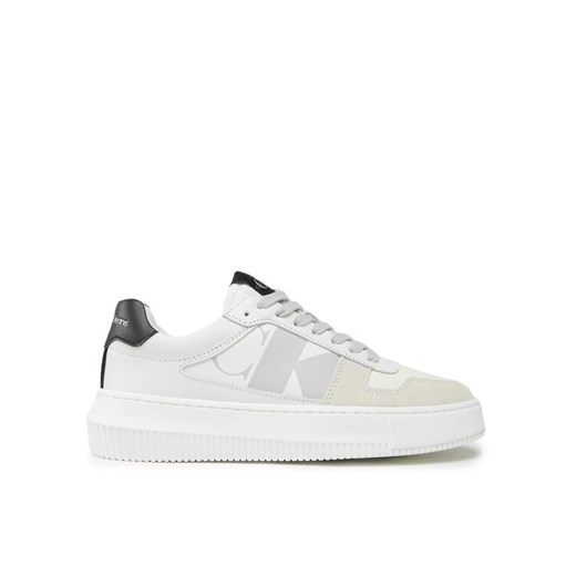 Sneakersy Calvin Klein Jeans Basket Cupsole Low Lth Mono YW0YW00876 Biały 44 eobuwie.pl