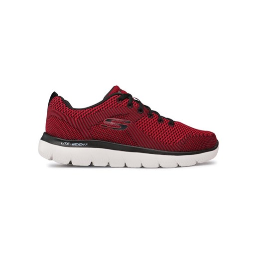 Sneakersy Skechers Brisbane 232057/RDBK Bordowy ze sklepu eobuwie.pl w kategorii Buty sportowe męskie - zdjęcie 183611843