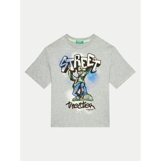 United Colors Of Benetton T-Shirt 3I1XC10JT Szary Regular Fit United Colors Of Benetton 160 MODIVO