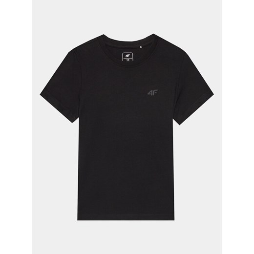 4F T-Shirt 4FJAW23TTSHM0795 Czarny Regular Fit ze sklepu MODIVO w kategorii T-shirty chłopięce - zdjęcie 183612623