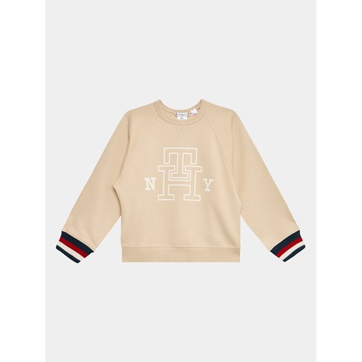 Tommy Hilfiger Bluza Revesible KS0KS00496 D Beżowy Regular Fit ze sklepu MODIVO w kategorii Bluzy chłopięce - zdjęcie 183612661