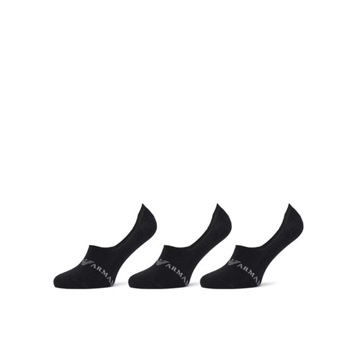 Emporio Armani Underwear Zestaw 3 par stopek męskich 306227 4F254 50620 Czarny ze sklepu MODIVO w kategorii Skarpetki męskie - zdjęcie 183612774
