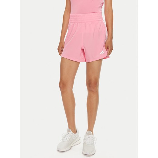 adidas Szorty sportowe Pacer Training 3-Stripes IT7761 Czarny Regular Fit ze sklepu MODIVO w kategorii Szorty - zdjęcie 183612851