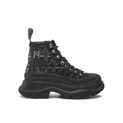 KARL LAGERFELD Sneakersy KL42953 Czarny ze sklepu MODIVO w kategorii Workery damskie - zdjęcie 183612890
