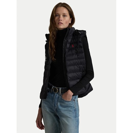 Polo Ralph Lauren Bezrękawnik 211958935001 Czarny Regular Fit ze sklepu MODIVO w kategorii Kamizelki damskie - zdjęcie 183612983