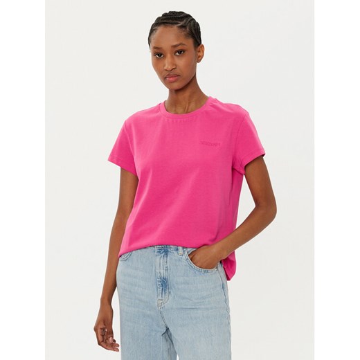 Patrizia Pepe T-Shirt 8M1543/J111-R846 Różowy Regular Fit ze sklepu MODIVO w kategorii Bluzki damskie - zdjęcie 183613014