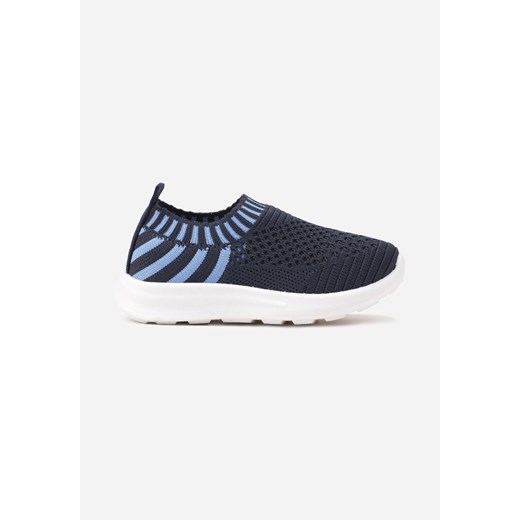 Granatowo-Niebieskie Buty Sportowe Sneakersy z Paskami Liramesa ze sklepu born2be.pl w kategorii Buty sportowe dziecięce - zdjęcie 183618492