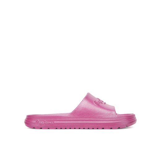 Klapki Pepe Jeans Beach Slidemet PLS70165 Różowy ze sklepu eobuwie.pl w kategorii Klapki damskie - zdjęcie 183619020