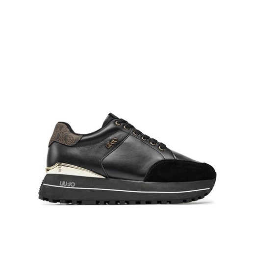 Sneakersy Liu Jo Maxi Wonder 84 BF4095 PX545 Czarny ze sklepu eobuwie.pl w kategorii Buty sportowe damskie - zdjęcie 183619082
