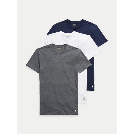 Polo Ralph Lauren Komplet 3 t-shirtów 714830304036 Kolorowy Slim Fit ze sklepu MODIVO w kategorii T-shirty męskie - zdjęcie 183620130