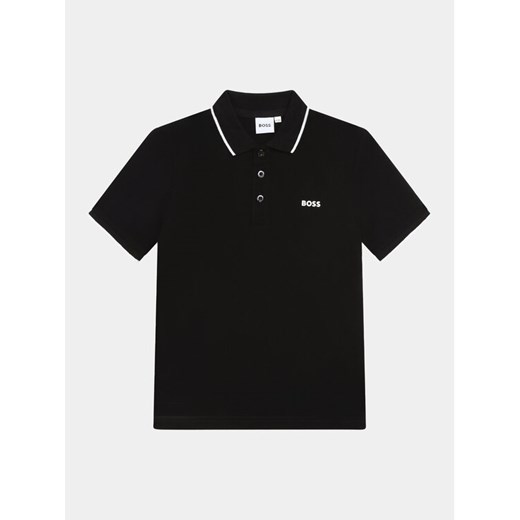 Boss Polo J25P26 D Czarny Regular Fit ze sklepu MODIVO w kategorii T-shirty chłopięce - zdjęcie 183620161