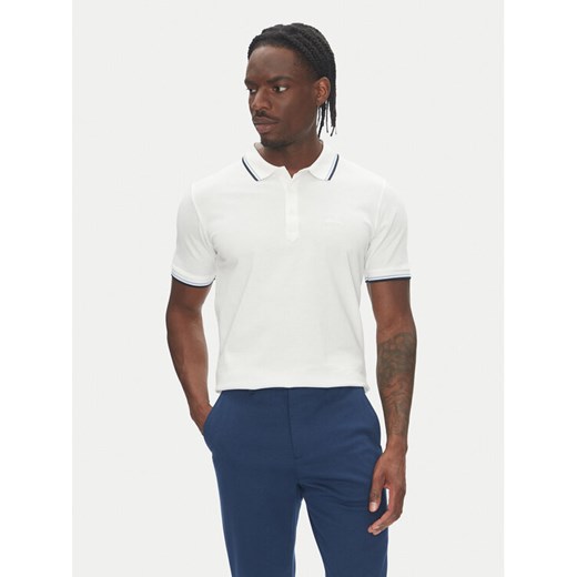 Lindbergh Polo 30-404010 Biały Relaxed Fit ze sklepu MODIVO w kategorii T-shirty męskie - zdjęcie 183620190