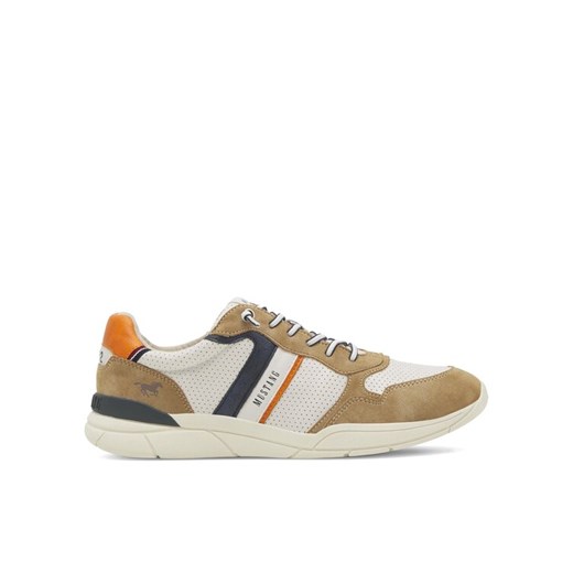 Mustang Sneakersy 4138-310 Beżowy ze sklepu MODIVO w kategorii Buty sportowe męskie - zdjęcie 183620293