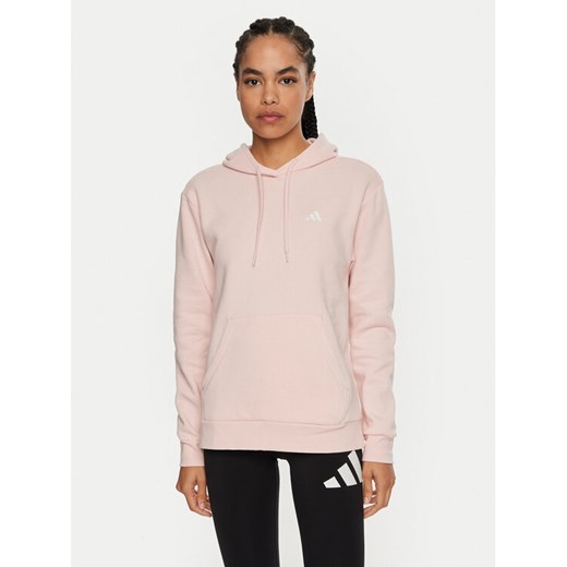 adidas Bluza Essentials Small Logo IY1649 Różowy Regular Fit ze sklepu MODIVO w kategorii Bluzy damskie - zdjęcie 183620361
