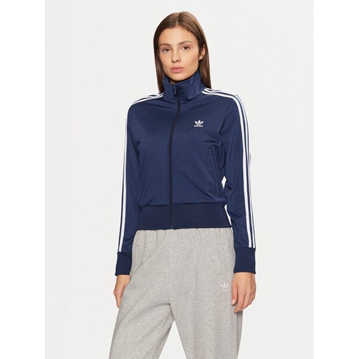 adidas Bluza adicolor Classics Firebird JC8263 Granatowy Regular Fit ze sklepu MODIVO w kategorii Bluzy damskie - zdjęcie 183620402