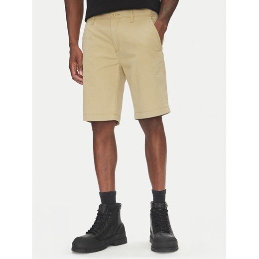 Timberland Szorty materiałowe TB0A5U2K Beżowy Regular Fit ze sklepu MODIVO w kategorii Spodenki męskie - zdjęcie 183620464