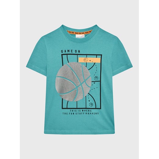 Coccodrillo T-Shirt WC2143202GOI Turkusowy Regular Fit ze sklepu MODIVO w kategorii T-shirty chłopięce - zdjęcie 183620492