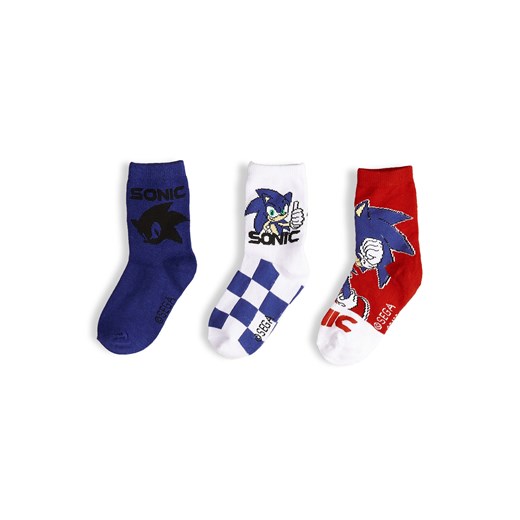 GATE Zestaw 3 par skarpetek Sonic 23/26 ze sklepu gateshop w kategorii Skarpetki dziecięce - zdjęcie 183623533