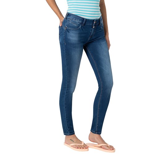 Timezone Dżinsy &quot;Sanya&quot; - Skinny fit - w kolorze niebieskim ze sklepu Limango Polska w kategorii Jeansy damskie - zdjęcie 183623620