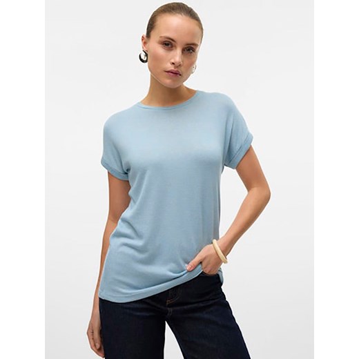 Bluzka damska Vero Moda z okrągłym dekoltem z elastanu