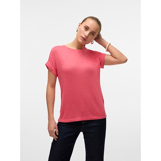 Vero Moda Koszulka w kolorze różowym ze sklepu Limango Polska w kategorii Bluzki damskie - zdjęcie 183623663