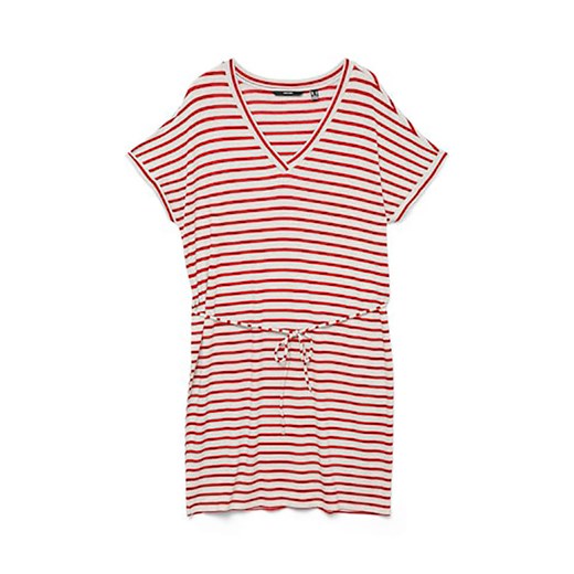 Vero Moda Sukienka w kolorze biało-czerwonym ze sklepu Limango Polska w kategorii Sukienki - zdjęcie 183624090