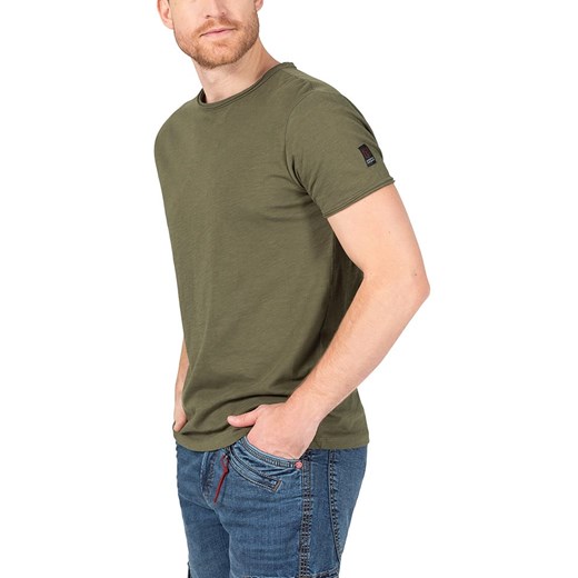 Timezone Koszulka w kolorze khaki ze sklepu Limango Polska w kategorii T-shirty męskie - zdjęcie 183624513