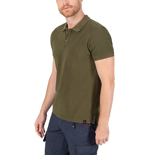 Timezone Koszulka polo w kolorze khaki ze sklepu Limango Polska w kategorii T-shirty męskie - zdjęcie 183624573