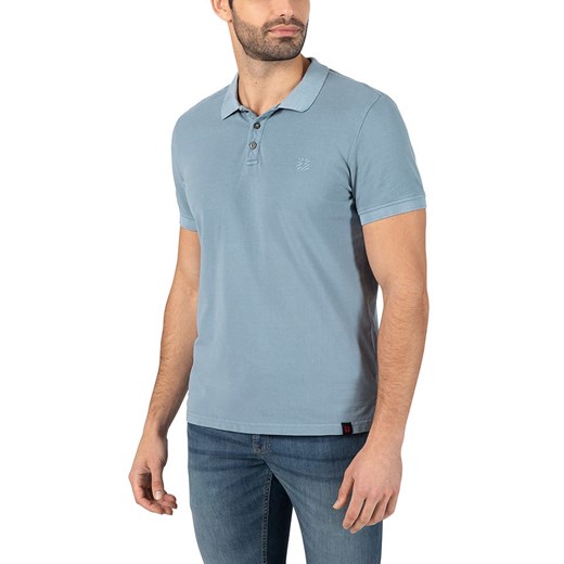 Timezone Koszulka polo w kolorze błękitnym ze sklepu Limango Polska w kategorii T-shirty męskie - zdjęcie 183624590