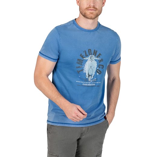 Timezone Koszulka w kolorze niebieskim ze sklepu Limango Polska w kategorii T-shirty męskie - zdjęcie 183624644