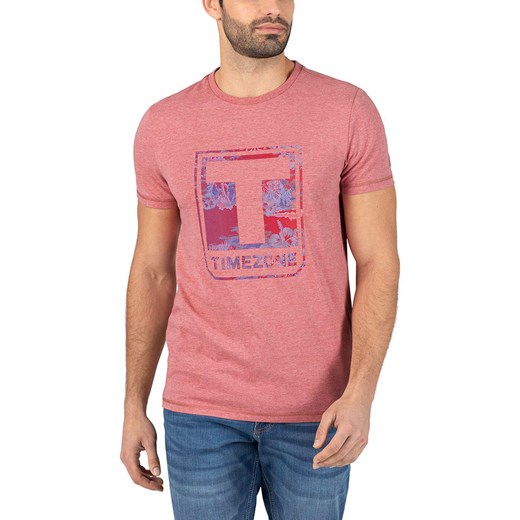 Timezone Koszulka w kolorze czerwonym ze sklepu Limango Polska w kategorii T-shirty męskie - zdjęcie 183624674