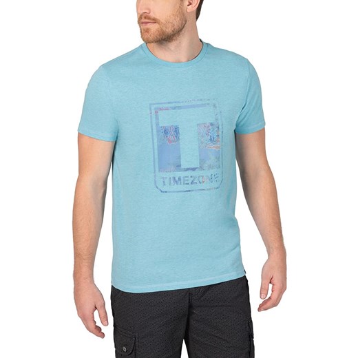 Niebieski t-shirt męski Timezone 