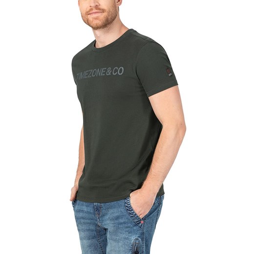 T-shirt męski zielony Timezone młodzieżowy 