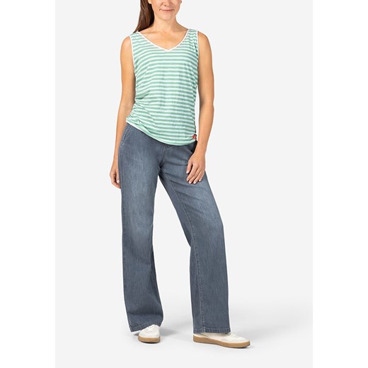 Bluzka damska Timezone z okrągłym dekoltem wielokolorowa z haftem casual 