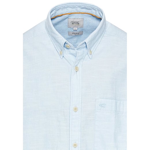 Koszula męska Camel Active niebieska z kołnierzykiem button down