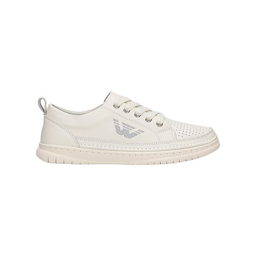 Wojas Skórzane sneakersy w kolorze białym ze sklepu Limango Polska w kategorii Trampki damskie - zdjęcie 183625943