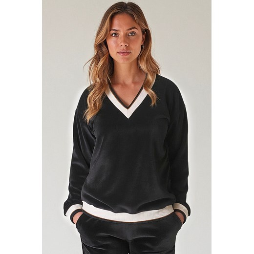 Bluza nierozpinana Vivisence 9001 czarny ze sklepu kontri.pl w kategorii Bluzy damskie - zdjęcie 183626773