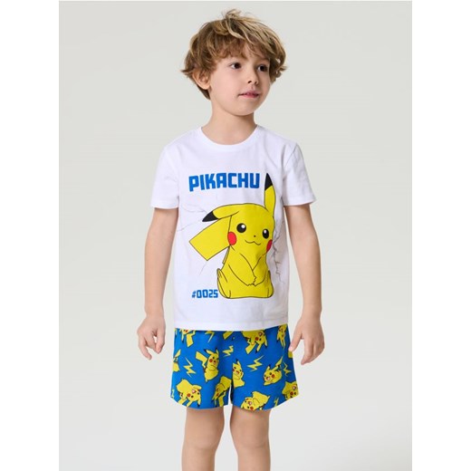 Sinsay - Bawełniana piżama dwuczęściowa Pokémon - biały ze sklepu Sinsay w kategorii Piżamy dziecięce - zdjęcie 183627170
