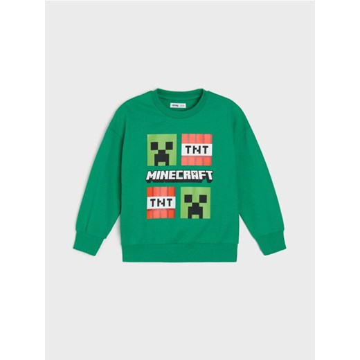 Sinsay - Bluza Minecraft - zielony ze sklepu Sinsay w kategorii Bluzy chłopięce - zdjęcie 183627174