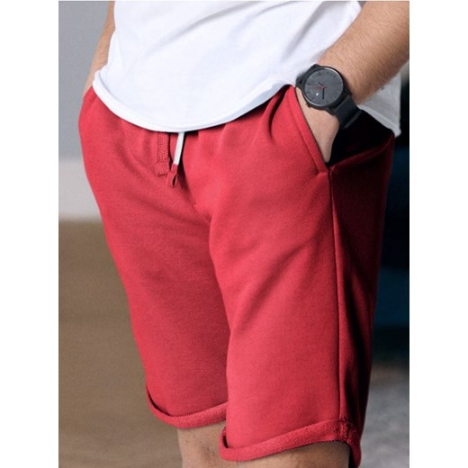 Sinsay - Szorty slim fit - czerwony ze sklepu Sinsay w kategorii Spodenki męskie - zdjęcie 183627183