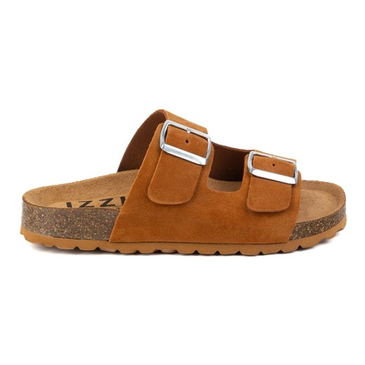 Vriston Buty damskie klapki regulowane izzi alex brandy brąz Vriston 40 ButyModne.pl