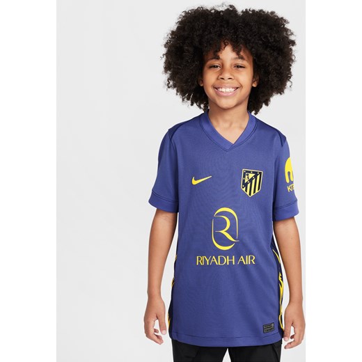 Koszulka piłkarska dla dużych dzieci Nike Dri-FIT Atlético Madryt Stadium 2025/26 (wersja wyjazdowa) – replika - Niebieski ze sklepu Nike poland w kategorii T-shirty chłopięce - zdjęcie 183628722