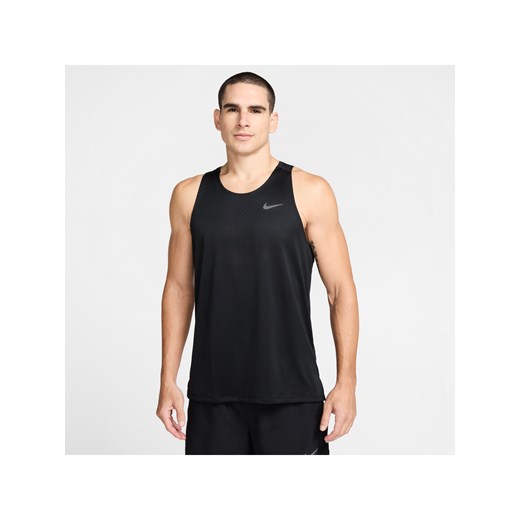 Męska koszulka bez rękawów do biegania Dri-FIT ADV Nike Stride - Czerń ze sklepu Nike poland w kategorii T-shirty męskie - zdjęcie 183628730