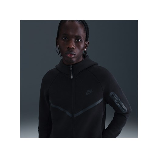 Męska kurtka z dzianiny z zamkiem na całej długości Windrunner Nike Tech - Czerń ze sklepu Nike poland w kategorii Bluzy męskie - zdjęcie 183628732
