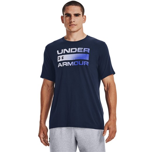 Męska koszulka treningowa Under Armour UA TEAM ISSUE WORDMARK SS - granatowa ze sklepu Sportstylestory.com w kategorii T-shirty męskie - zdjęcie 183628991