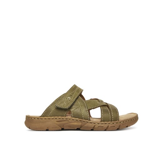 Klapki Josef Seibel Brenda 10 76810 Khaki ze sklepu eobuwie.pl w kategorii Klapki damskie - zdjęcie 183629223